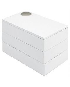 SPINDLE STORAGE BOX WHITE