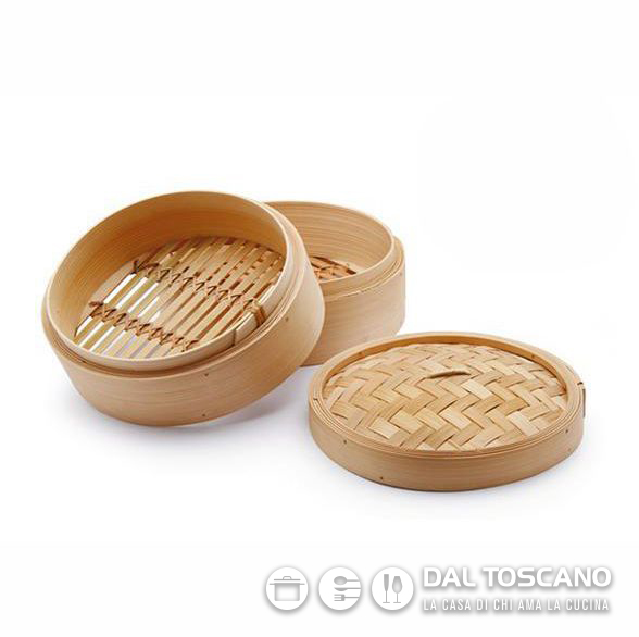 Cestello bambù per cuocere a vapore
